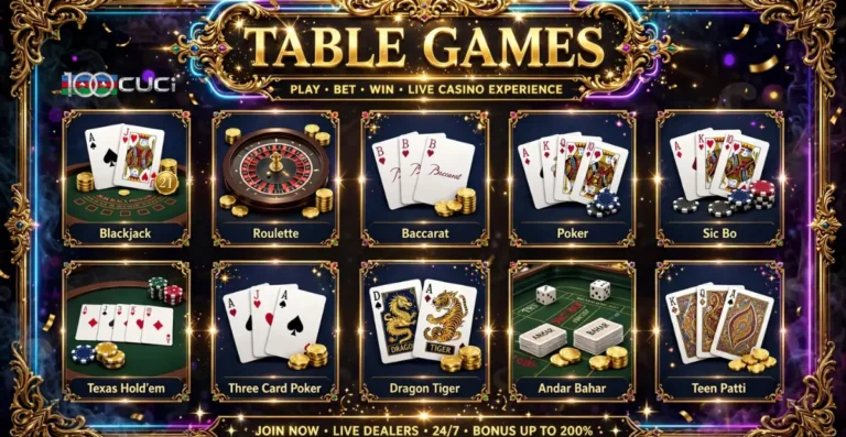 100Cuci Game Categories